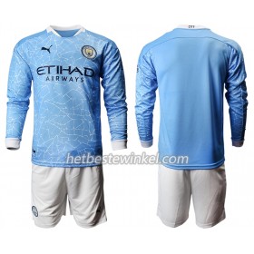 Manchester City Voetbaltenues Kind Thuis 2020/21 - LS (+ Korte broeken)